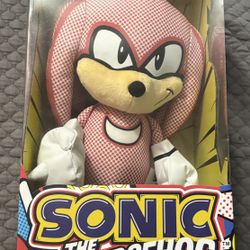Sonic The Hedgehog Comic Knuckles 15" Inch Large Plush