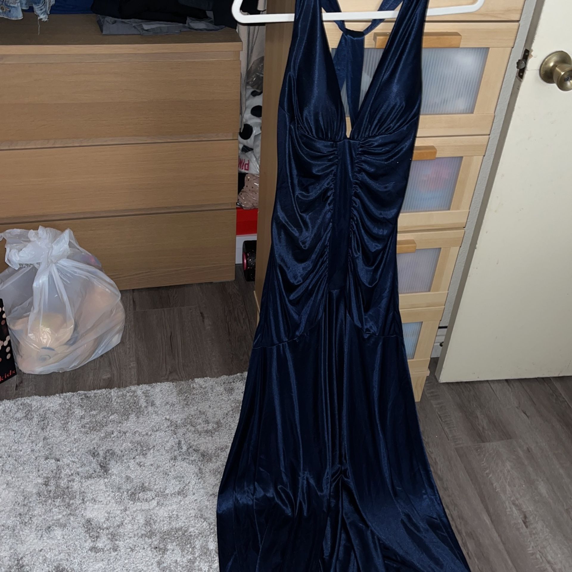 Xscape By Joanna Chen Navy Dress Size M