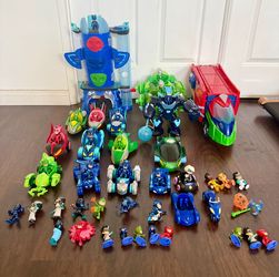 lot of PJ Masks toys