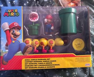 Super Mario Soda Jungle Diorama Set