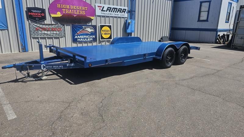 2024 Coffee Creek 18’ Car Hauler 7k GVWR Steel Deck 