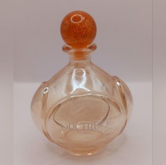 Vintage "Ochidee" Glass Perfume empty Bottle,