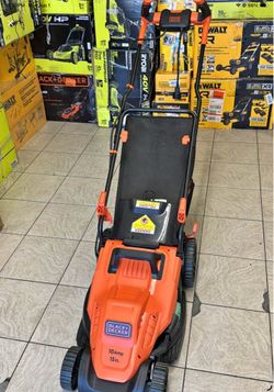 Black and decker electric lawnmower