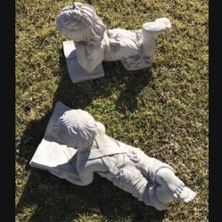 New Kids Reading Made Out Of Cement Perfect Gift 🎁 