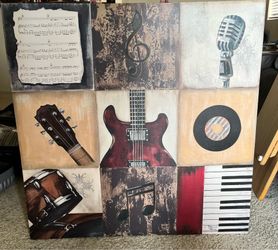 Guitar Wall Art 32x32