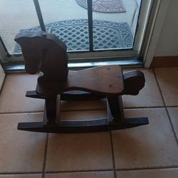 Solid Wood Rocking Horse