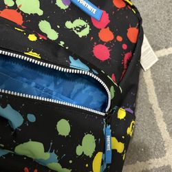 NWT Official Fortnite Paint Splatter Backpack