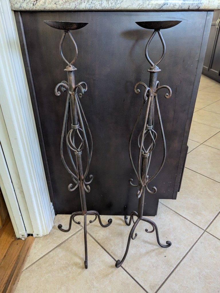 Floor Pillar Candle Holders