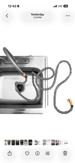 75’ indoor sink expanding hose