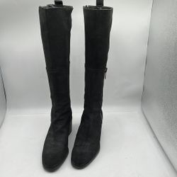 Nine West Nwolette Women's Suede Black Boots Size 7.5 M