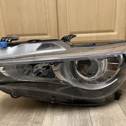 Front Left Headlight For 2014-2017 Infiniti Q50