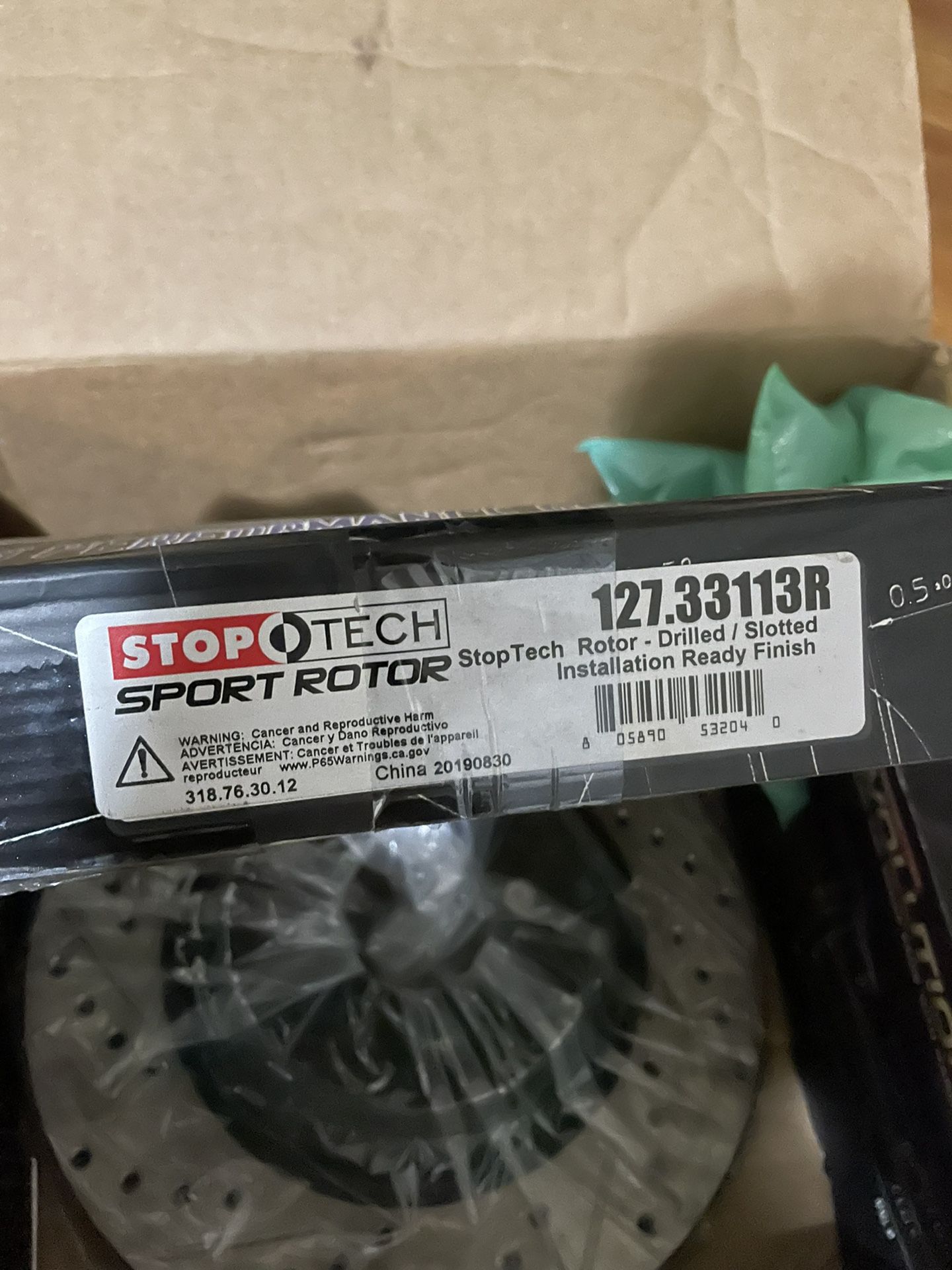 Stoptech Front Performance Brake Rotors(OEM Replacement For MK7 GTI Without Performance Package)