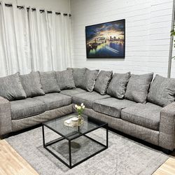 Grey Sectional Couch - FREE DELIVERY 🚛