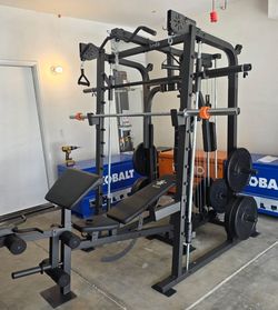 Smith Machine 2001 | Multi-Use Adj Bench | Gym Equipment | Fitness | Squat Rack | Excercise |🔴WEIGHTS AND BARBELL SOLD SEPARATELY 🔴 FREE DELIVERY 🚚