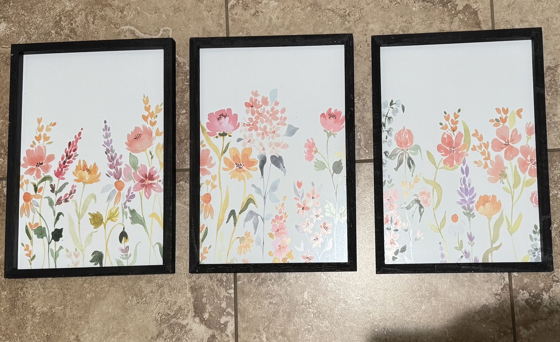 3 Floral pictures