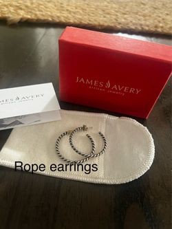 Twisted rope earrings
