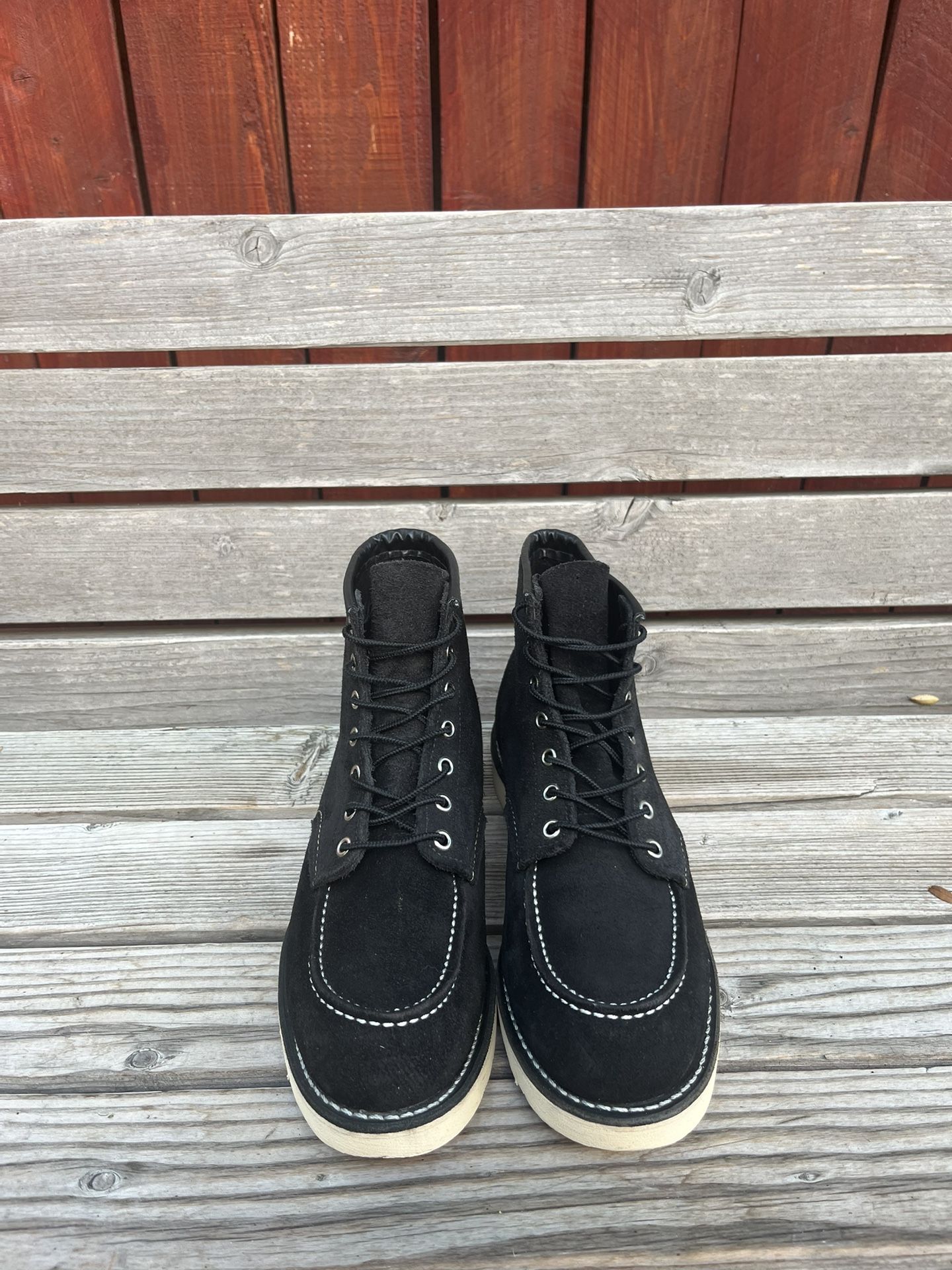 Red Wing 8874 BLACK ABILENE ROUGHOUT SIZE 10D