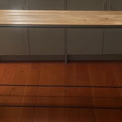 Wood and Metal End/Console Table
