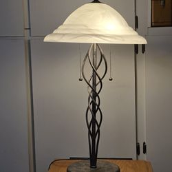 Heavy Duty 28" Tall Double Bulb Table Lamp