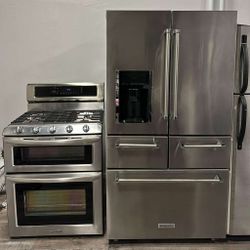 Refrigerator and stove