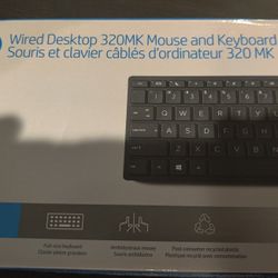 Brand New never used HP wired keyboard and mouse