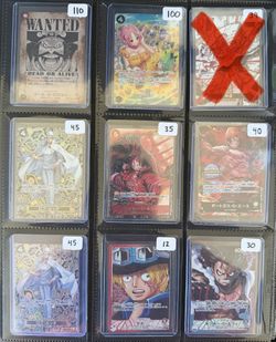 Japanese One Piece Cards Collection