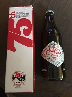 Commemorative bottle Coxa-Cola San Diego 1910-1985