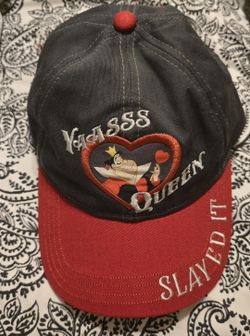 Disney Parks Red Queen "yaasss queen" Baseball Cap/Hat