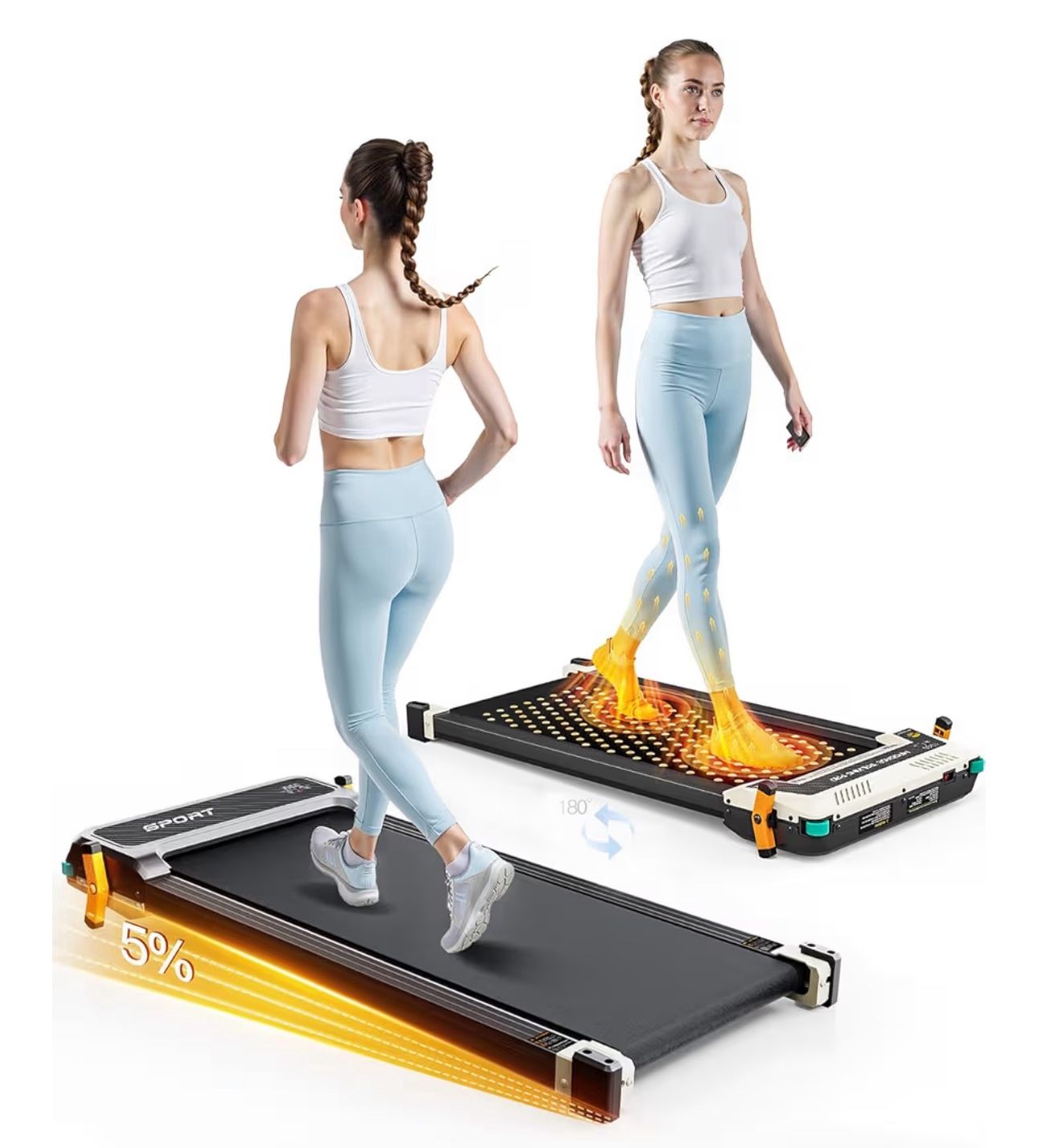 Double Sided Treadmill With Massager!