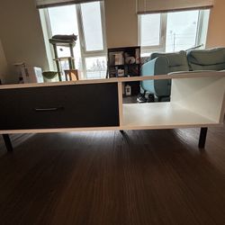 White And Black Modern Coffee Table