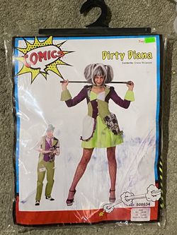 Dirty Diana Comics Halloween Costume, Size Large