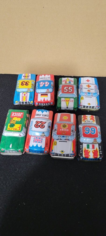 Tin Metal Vintage Collectable Toy Cars Japan