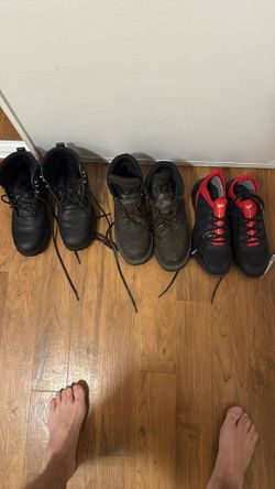 Steele Toed Boots/shoes Give Me An Offer!! I Just Need Em To Find A Home