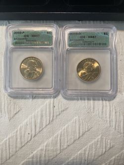 2002 P And d ICG MS67 Sacagawea Coin 