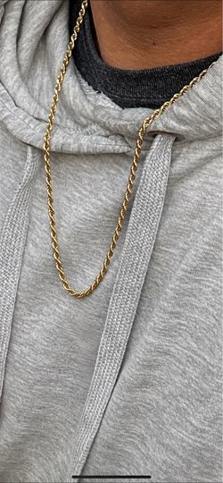 Rope chain 14k solid gold,14k gold,14 karat gold,14k gold