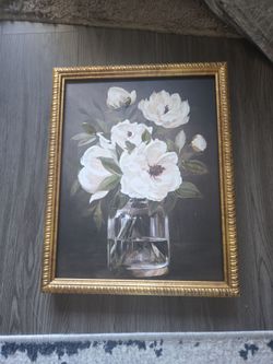 Painted Flower Wall Art