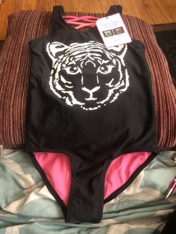 Justice swim suit size 7