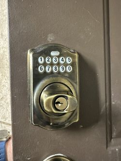 Schlage Deadbolt keypad