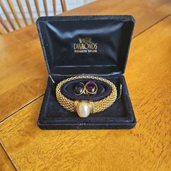 Vintage Elizabeth Taylor White Diamonds Bracelet 