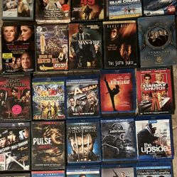 Lot Of 25 Moves Blu Ray DVD 