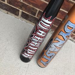 Pair Of Older 32/27 (-5) Baseball Bats Louisville Slugger Dynasty Warrior