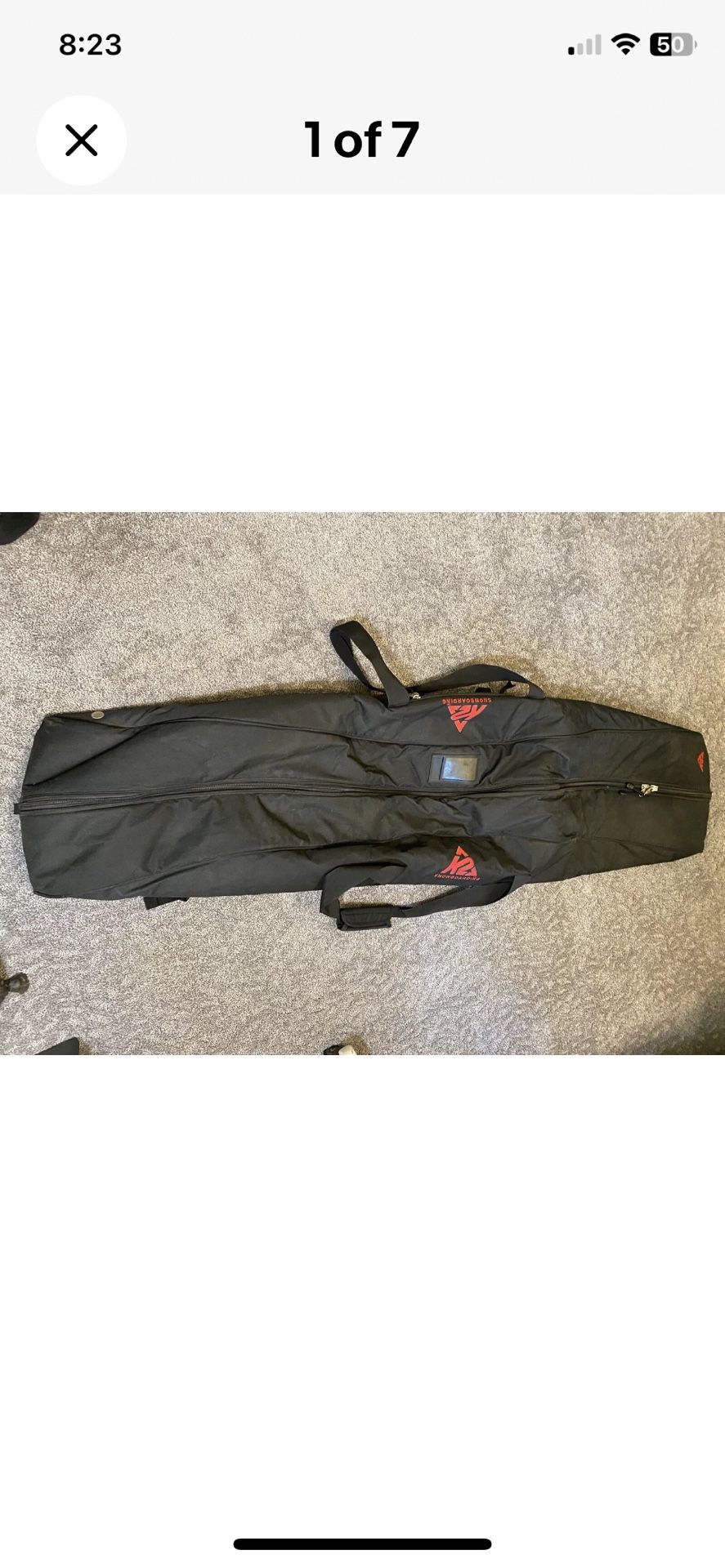 K2 Fastback 166 Snowboard Carry Bag Backpack