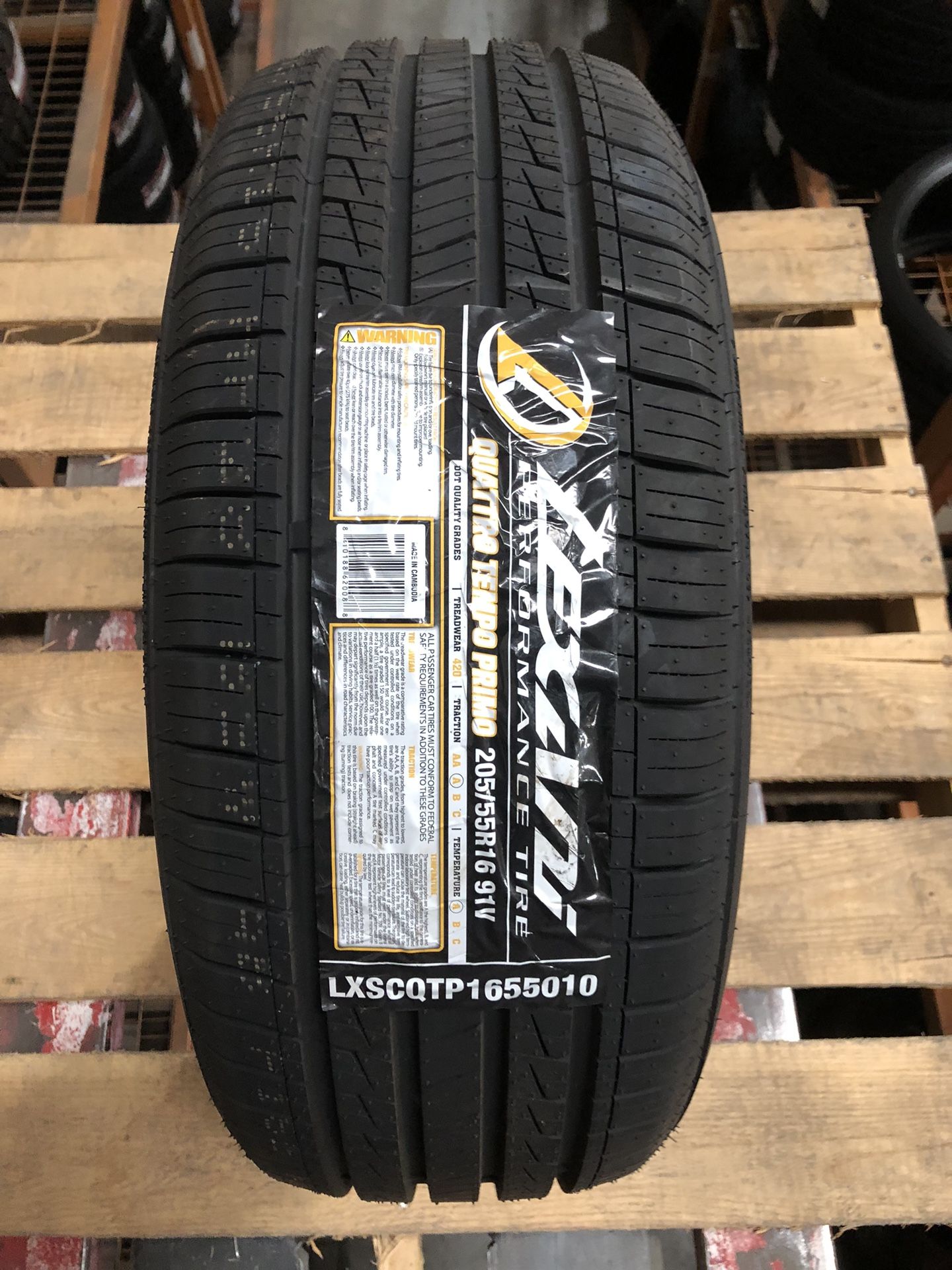 Brand New Tires (1) Lexani Quattro Tempo Primo (P205/55R16) (Single) ($59)