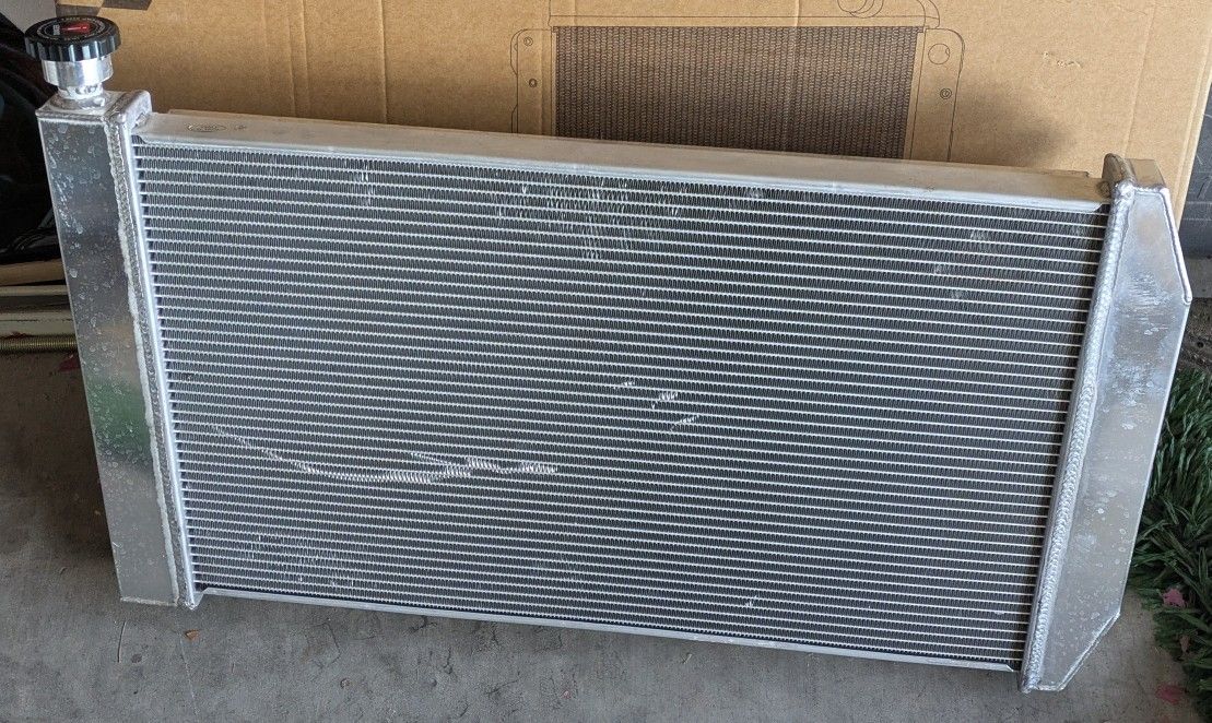 Chevy Silverado 2 Row Radiator With 12"Dual Electric Fans