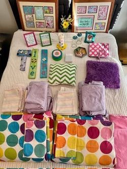 Huge Girls Bunk Bed Bedding Set and More!