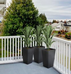 NEW Tall Outdoor Planters (Set of 3) - Multiple Sets Available