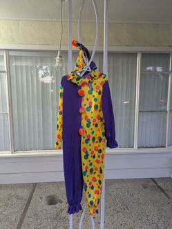Clown Halloween Costume Kids Small Age 4-6