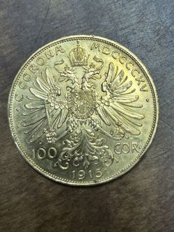 Gold Austrian 100 Corona Coin