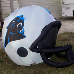 Carolina Panthers LED LIT 4ft Inflatable Helmet