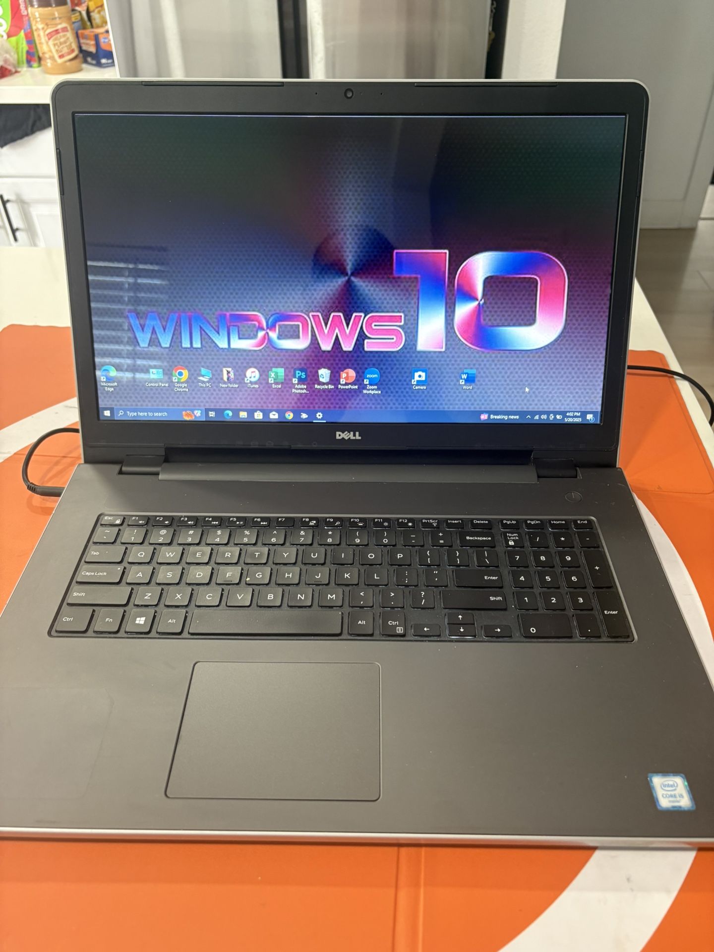 i5…i5…i5…i5. DELL INSPIRON model # 5758 LAPTOP WINDOWS 10 Professional ……… FULLY LOADED with MICROSOFT and PHOTOSHOP … installed and activated. (Y